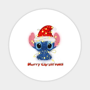 Merry Christmas Stitch Magnet